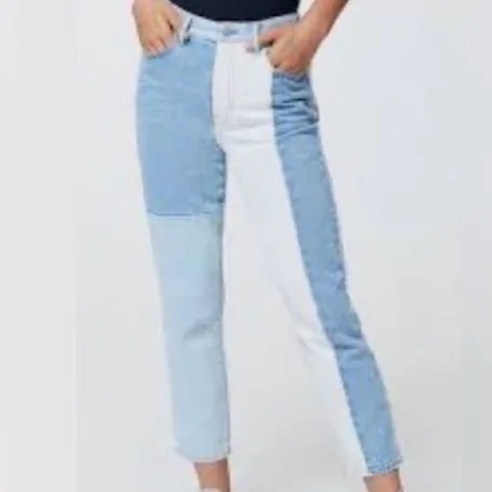 Pacsun two-tone patchwork Mom Jean size 29